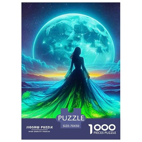 Kleid Schönheit Puzzle 1000 Teilige Für Erwachsene Und Kinder wunderschönes Kleid Herausforderung Spiel Interaktives Spielzeug Home Dekoration in Bewährter Qualität 70x50cm/1000pcs von QTIVARLEN