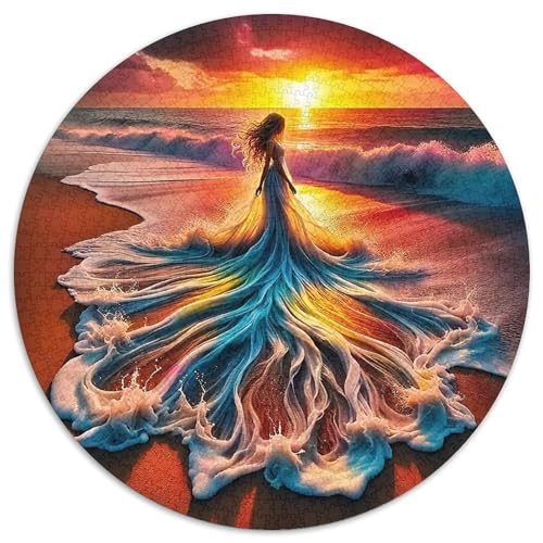 Kleid Schönheit Puzzle 1000 Teilige Für Erwachsene Und Kinder wunderschönes Kleid Herausforderung Spiel Pädagogisches Spielzeug Wunderschönes Dekoration Clevere Rätsel 1000pcs (67.5x67.5cm) von QTIVARLEN