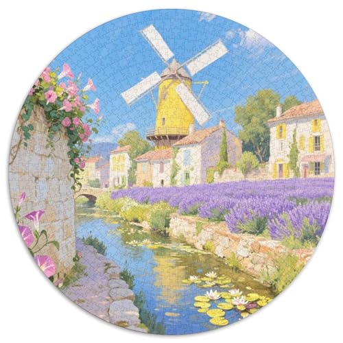 Kleine Stadt Stil Farbenfrohes Puzzle 1000 Stück Bewährter Qualität Für Erwachsene Und Kinder Schöne Landschaft Geschicklichkeitsspiel Geschenke Für Männer Home Dekoration 1000pcs (67.5x67.5cm) von QTIVARLEN