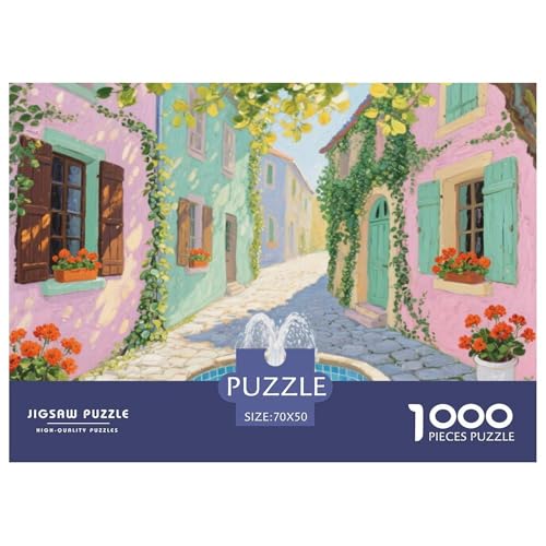 Kleine Stadt Stil Farbenfrohes Puzzle 1000 Teile in bewährter Qualität Für Erwachsene Und Kinder Puzzlespiele Für Familie Geschenke Für Frauen Wanddekoration 70x50cm/1000pcs Kleine Stadt Stil Farbenfrohes Puzzle 1000 Teile in bewährter Qualität Für Erwachsene Und Kinder Puzzlespiele Für Familie Geschenke Für Frauen Wanddekoration 70x50cm/1000pcs von QTIVARLEN