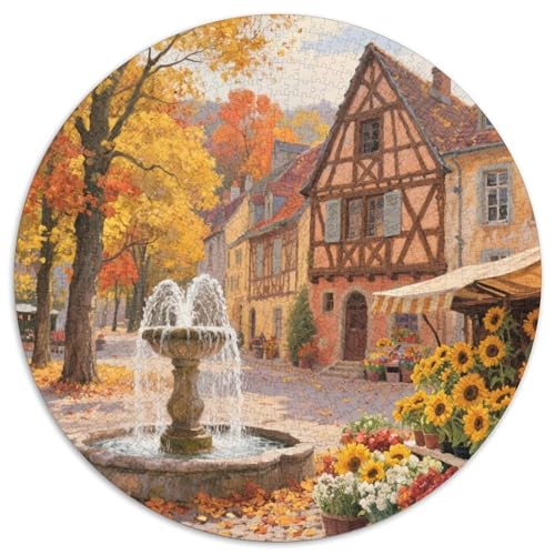 Kleine Stadt Stil Puzzles 1000 Teile Bewährter Qualität Für Erwachsene Und Kinder Schöne Landschaft Herausforderndes Rätsel Geschenke Für Männer Wanddekoration 1000pcs (67.5x67.5cm) von QTIVARLEN