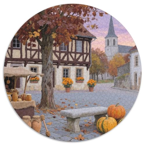 Kleine Stadt Stil Puzzles 1000 Teile Bewährter Qualität Für Erwachsene Und Kinder Schöne Landschaft Puzzlespiele Für Die Ganze Familie Geschenke Für Frauen Home Dekoration 1000pcs (67.5x67.5cm) von QTIVARLEN