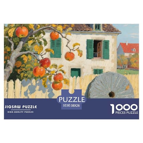 Kleine Stadt Stil Puzzles 1000 Teile in bewährter Qualität Für Erwachsene Und Kinder Puzzlespiele Für Familie Geschenke Für Männer Home Dekoration 38x26cm/1000pcs von QTIVARLEN
