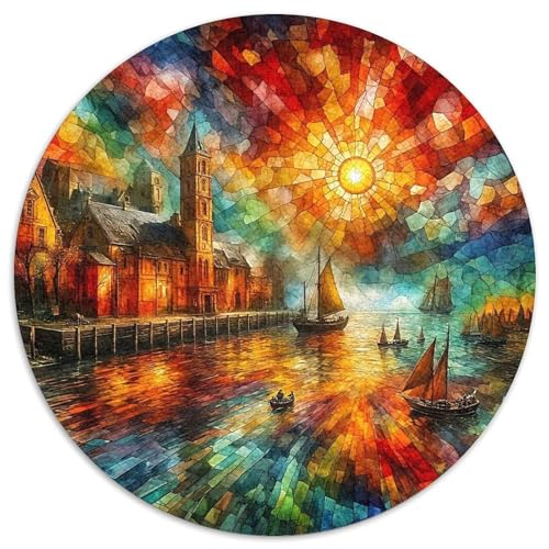 Landschaftsmalerie Puzzle 1000 Teile Für Erwachsene Und Kinder Bunte Landschaft Impossible Geschicklichkeitsspiel Interaktives Spielzeug Home Dekoration in Bewährter Qualität 1000pcs (67.5x67.5cm) von QTIVARLEN
