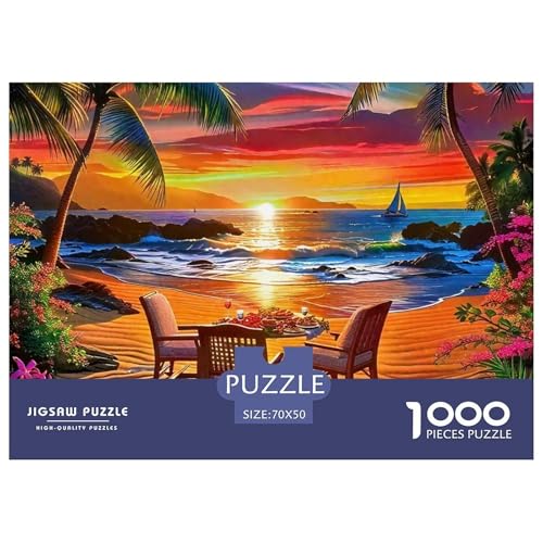 Landschaftsmalerie Puzzle 1000 Teile Für Erwachsene Und Kinder Bunte Landschaft Impossible Geschicklichkeitsspiel Interaktives Spielzeug Home Dekoration in Bewährter Qualität 70x50cm/1000pcs von QTIVARLEN