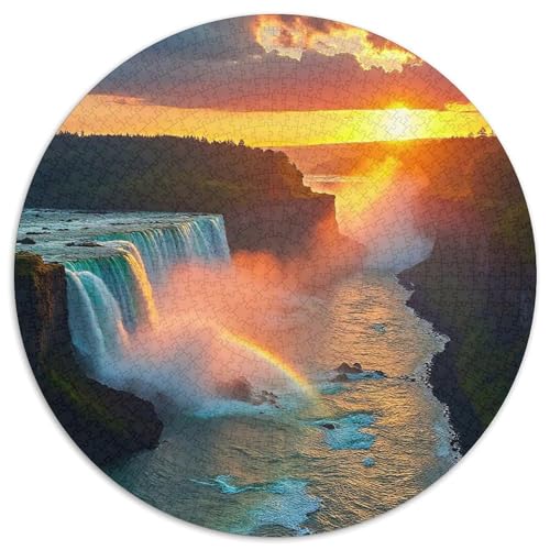 Landschaftsmalerie Puzzle 1000 Teile Für Erwachsene Und Kinder Bunte Landschaft Lernspiel Interaktives Spielzeug Home Dekoration Clevere Rätsel 1000pcs (67.5x67.5cm) von QTIVARLEN