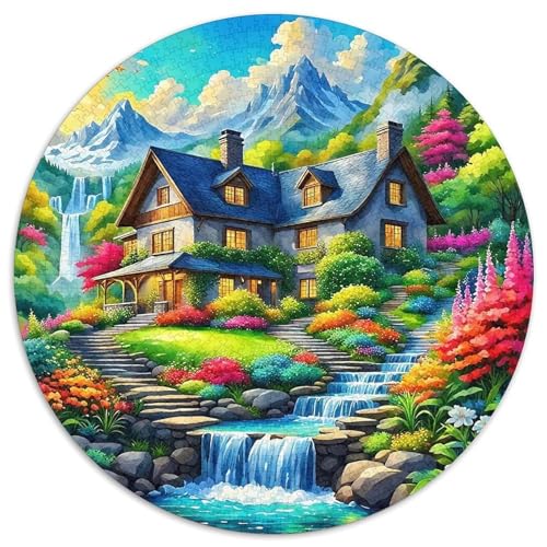 Landschaftsmalerie Puzzle 1000 Teile Für Erwachsene Und Kinder Bunte Landschaft Lernspiel Interaktives Spielzeug Home Dekoration Clevere Rätsel 1000pcs (67.5x67.5cm) von QTIVARLEN
