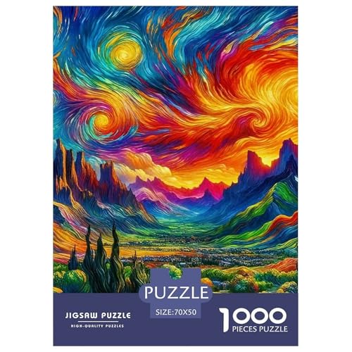Landschaftsmalerie Puzzle 1000 Teile Für Erwachsene Und Kinder Bunte Landschaft Lernspiel Klassische Geschenk Home Dekoration in Bewährter Qualität 70x50cm/1000pcs Landschaftsmalerie Puzzle 1000 Teile Für Erwachsene Und Kinder Bunte Landschaft Lernspiel Klassische Geschenk Home Dekoration in Bewährter Qualität 70x50cm/1000pcs von QTIVARLEN