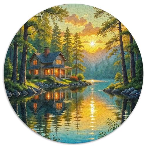 Landschaftsmalerie Puzzle 1000 Teile Für Erwachsene Und Kinder Bunte Landschaft Lernspiel Klassische Geschenk Wunderschönes Dekoration Clevere Rätsel 1000pcs (67.5x67.5cm) von QTIVARLEN