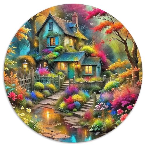 Landschaftsmalerie Puzzle 1000 Teilige Für Erwachsene Und Kinder Bunte Landschaft Herausforderung Spiel Interaktives Spielzeug Wunderschönes Dekoration Clevere Rätsel 1000pcs (67.5x67.5cm) von QTIVARLEN