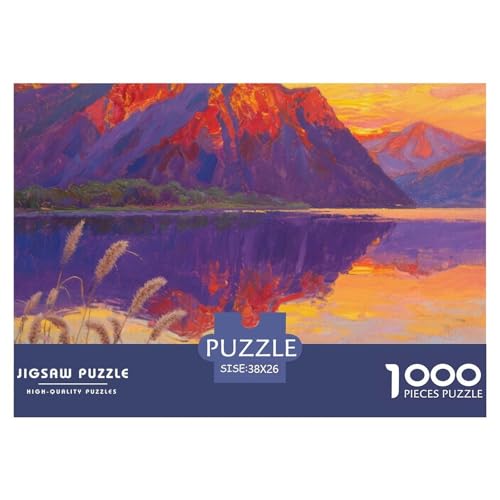 Landschaftsstil Farbenfrohes Puzzle 1000 Stück Bewährter Qualität Erwachsene Kinder Schöne Landschaft Herausforderndes Rätsel Geschenke Männer Wanddekoration 38x26cm/1000pcs von QTIVARLEN