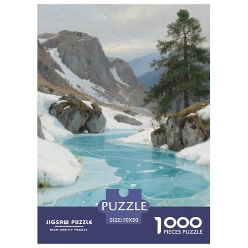Landschaftsstil Farbenfrohes Puzzle 1000 Stück Bewährter Qualität Für Erwachsene Und Kinder Schöne Landschaft Geschicklichkeitsspiel Geschenke Für Männer Pädagogisches Spielzeug 70x50cm/1000pcs von QTIVARLEN