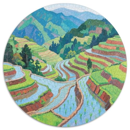 Landschaftsstil Farbenfrohes Puzzle 1000 Stück Bewährter Qualität Für Erwachsene Und Kinder Schöne Landschaft Herausforderndes Rätsel Geschenke Für Männer Pädagogisches Spielzeug 1000pcs (67.5x67.5cm) von QTIVARLEN