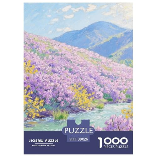 Landschaftsstil Farbenfrohes Puzzle 1000 Stück Bewährter Qualität Für Erwachsene Und Kinder Schöne Landschaft Puzzlespiele Für Die Ganze Familie Geschenke Für Frauen Pädagogisches Spielzeug 38x26cm von QTIVARLEN