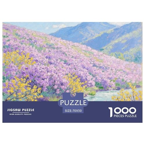 Landschaftsstil Farbenfrohes Puzzle 1000 Teile Bewährter Qualität Erwachsene Kinder Schöne Landschaft Geschicklichkeitsspiel Geschenke Frauen Wanddekoration 70x50cm/1000pcs von QTIVARLEN