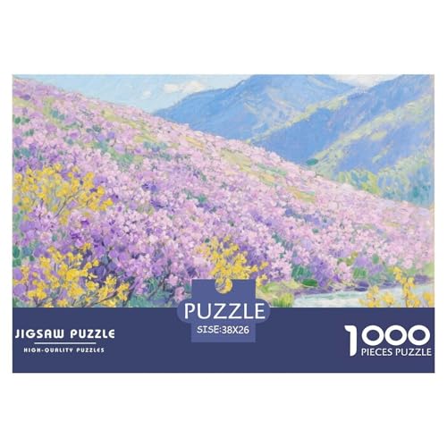 Landschaftsstil Farbenfrohes Puzzle 1000 Teile Bewährter Qualität Erwachsene Kinder Schöne Landschaft Puzzlespiele Familie Geschenke Männer Home Dekoration 38x26cm/1000pcs von QTIVARLEN