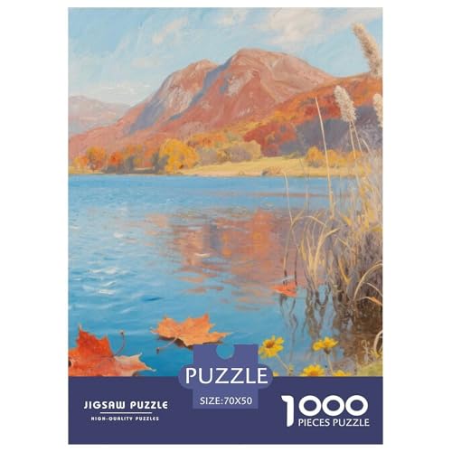Landschaftsstil Farbenfrohes Puzzle 1000 Teile Bewährter Qualität Für Erwachsene Und Kinder Schöne Landschaft Herausforderndes Rätsel Geschenke Für Frauen Pädagogisches Spielzeug 70x50cm/1000pcs von QTIVARLEN
