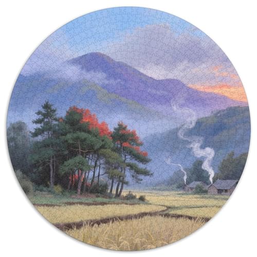 Landschaftsstil Farbenfrohes Puzzle 1000 Teile Bewährter Qualität Für Erwachsene Und Kinder Schöne Landschaft Herausforderndes Rätsel Geschenke Für Männer Home Dekoration 1000pcs (67.5x67.5cm) von QTIVARLEN