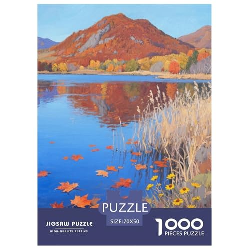 Landschaftsstil Farbenfrohes Puzzle 1000 Teile Bewährter Qualität Für Erwachsene Und Kinder Schöne Landschaft Herausforderndes Rätsel Geschenke Für Männer Wanddekoration 70x50cm/1000pcs von QTIVARLEN
