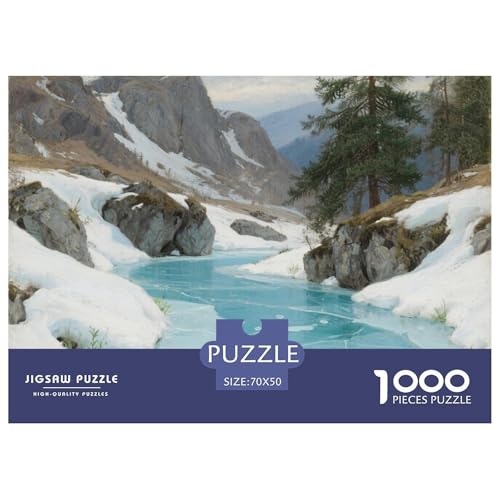 Landschaftsstil Puzzles 1000 Teile Bewährter Qualität Erwachsene Kinder Schöne Landschaft Herausforderndes Rätsel Geschenke Frauen Home Dekoration 70x50cm/1000pcs von QTIVARLEN
