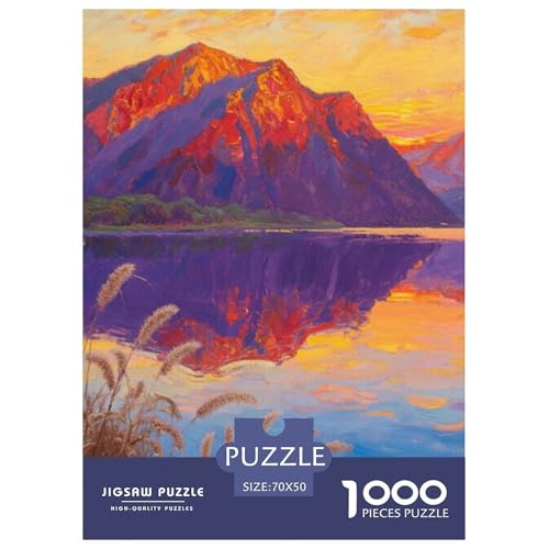 Landschaftsstil Puzzles 1000 Teile Bewährter Qualität Für Erwachsene Und Kinder Schöne Landschaft Geschicklichkeitsspiel Geschenke Für Frauen Home Dekoration 70x50cm/1000pcs von QTIVARLEN