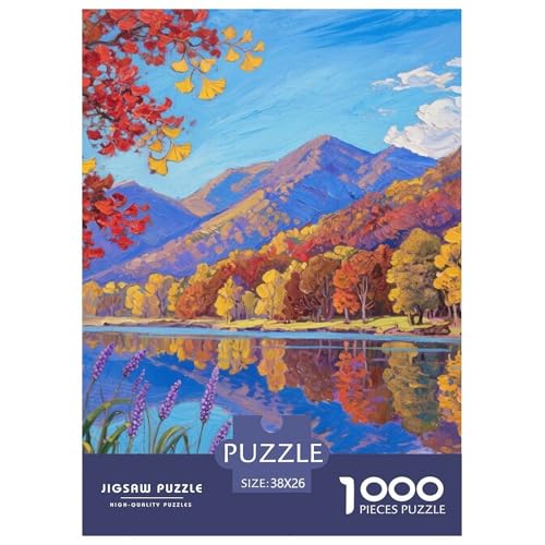 Landschaftsstil Puzzles 1000 Teile Bewährter Qualität Für Erwachsene Und Kinder Schöne Landschaft Herausforderndes Rätsel Geschenke Für Frauen Wanddekoration 38x26cm/1000pcs von QTIVARLEN