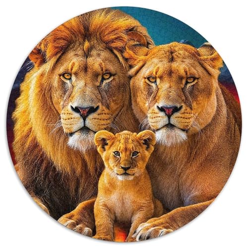 Löwen Puzzle 1000 Teile Für Erwachsene Und Kinder König der Tiere Herausforderung Spiel Interaktives Spielzeug Home Dekoration in Bewährter Qualität 1000pcs (67.5x67.5cm) von QTIVARLEN
