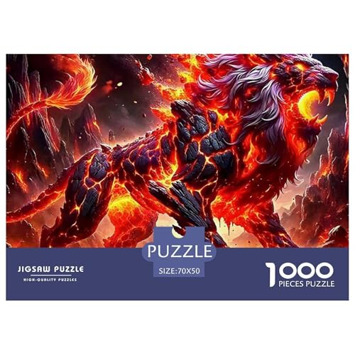 Löwen Puzzle 1000 Teile Für Erwachsene Und Kinder König der Tiere Impossible Geschicklichkeitsspiel Interaktives Spielzeug Home Dekoration Clevere Rätsel 70x50cm/1000pcs Löwen Puzzle 1000 Teile Für Erwachsene Und Kinder König der Tiere Impossible Geschicklichkeitsspiel Interaktives Spielzeug Home Dekoration Clevere Rätsel 70x50cm/1000pcs von QTIVARLEN