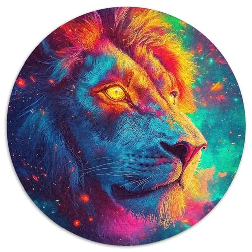 Löwen Puzzle 1000 Teile Für Erwachsene Und Kinder König der Tiere Impossible Geschicklichkeitsspiel Klassische Geschenk Wunderschönes Dekoration Clevere Rätsel 1000pcs (67.5x67.5cm) von QTIVARLEN