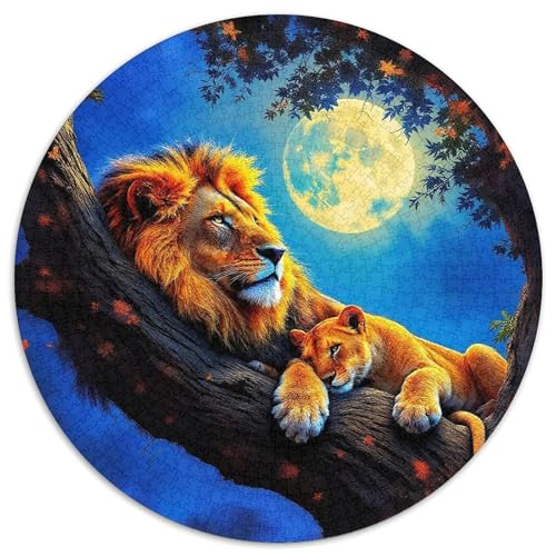 Löwen Puzzle 1000 Teile Für Erwachsene Und Kinder König der Tiere Impossible Geschicklichkeitsspiel Klassische Geschenk Wunderschönes Dekoration in Bewährter Qualität 1000pcs (67.5x67.5cm) von QTIVARLEN