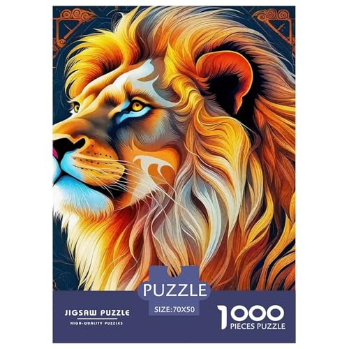 Löwen Puzzle 1000 Teile Für Erwachsene Und Kinder König der Tiere Lernspiel Interaktives Spielzeug Wunderschönes Dekoration Clevere Rätsel 70x50cm/1000pcs Löwen Puzzle 1000 Teile Für Erwachsene Und Kinder König der Tiere Lernspiel Interaktives Spielzeug Wunderschönes Dekoration Clevere Rätsel 70x50cm/1000pcs von QTIVARLEN