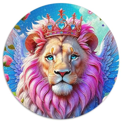 Löwen Puzzle 1000 Teile Für Erwachsene Und Kinder König der Tiere Lernspiel Klassische Geschenk Home Dekoration Clevere Rätsel 1000pcs (67.5x67.5cm) von QTIVARLEN
