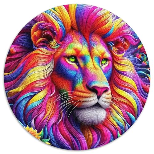 Löwen Puzzle 1000 Teile Für Erwachsene Und Kinder König der Tiere Lernspiel Klassische Geschenk Home Dekoration Clevere Rätsel 1000pcs (67.5x67.5cm) von QTIVARLEN