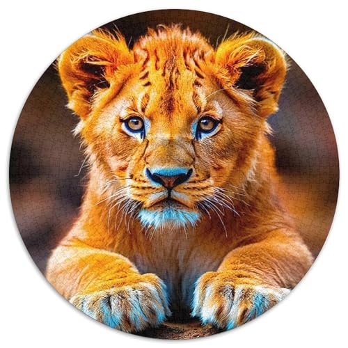 Löwen Puzzle 1000 Teile Für Erwachsene Und Kinder König der Tiere Lernspiel Klassische Geschenk Wunderschönes Dekoration Clevere Rätsel 1000pcs (67.5x67.5cm) von QTIVARLEN