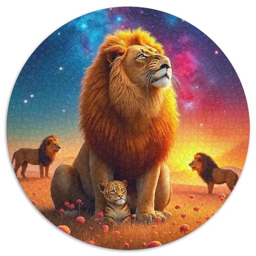 Löwen Puzzle 1000 Teile Für Erwachsene Und Kinder König der Tiere Lernspiel Pädagogisches Spielzeug Home Dekoration in Bewährter Qualität 1000pcs (67.5x67.5cm) von QTIVARLEN