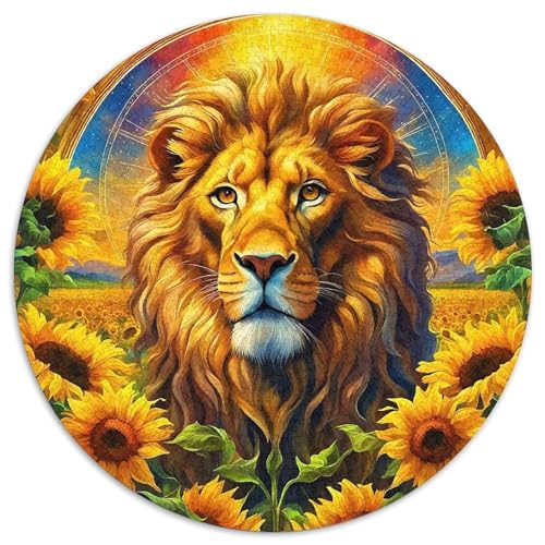 Löwen Puzzle 1000 Teilige Für Erwachsene Und Kinder König der Tiere Impossible Geschicklichkeitsspiel Klassische Geschenk Home Dekoration Clevere Rätsel 1000pcs (67.5x67.5cm) von QTIVARLEN