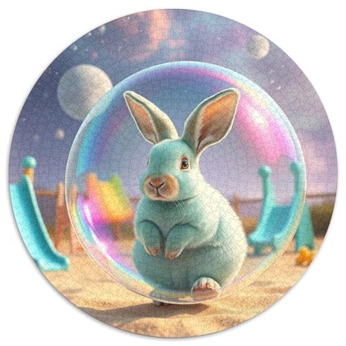 Lop-Eared Kaninchen Farbenfrohes Puzzle 1000 Teile Bewährter Qualität Erwachsene Kinder Cute Haustier Geschicklichkeitsspiel Geschenke Frauen Pädagogisches Spielzeug 1000pcs 67.5x67.5cm​ von QTIVARLEN