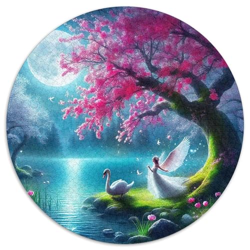 Moon Lake Puzzle 1000 Teile Für Erwachsene Und Kinder Herausforderung Spiel Pädagogisches Spielzeug Wunderschönes Dekoration in Bewährter Qualität 1000pcs (67.5x67.5cm) von QTIVARLEN