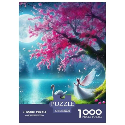 Moon Lake Puzzle 1000 Teilige Für Erwachsene Und Kinder Herausforderung Spiel Interaktives Spielzeug Home Dekoration in Bewährter Qualität 38x26cm/1000pcs von QTIVARLEN