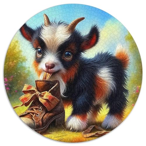 Nettes Schaf Puzzle 1000 Teile Für Erwachsene Und Kinder Lamm Muster Herausforderung Spiel Interaktives Spielzeug Home Dekoration in Bewährter Qualität 1000pcs (67.5x67.5cm) von QTIVARLEN