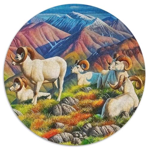 Nettes Schaf Puzzle 1000 Teile Für Erwachsene Und Kinder Lamm Muster Herausforderung Spiel Klassische Geschenk Home Dekoration in Bewährter Qualität 1000pcs (67.5x67.5cm) von QTIVARLEN