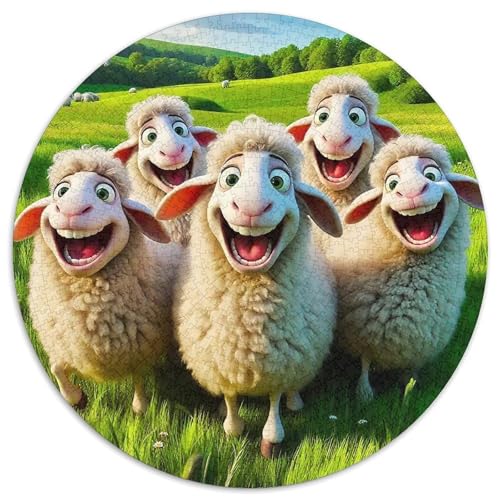 Nettes Schaf Puzzle 1000 Teile Für Erwachsene Und Kinder Lamm Muster Herausforderung Spiel Pädagogisches Spielzeug Home Dekoration in Bewährter Qualität 1000pcs (67.5x67.5cm) von QTIVARLEN