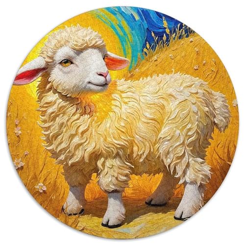 Nettes Schaf Puzzle 1000 Teile Für Erwachsene Und Kinder Lamm Muster Herausforderung Spiel Pädagogisches Spielzeug Home Dekoration in Bewährter Qualität 1000pcs (67.5x67.5cm) von QTIVARLEN