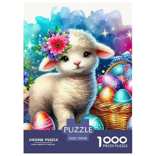 Nettes Schaf Puzzle 1000 Teile Für Erwachsene Und Kinder Lamm Muster Herausforderung Spiel Pädagogisches Spielzeug Wunderschönes Dekoration Clevere Rätsel 70x50cm/1000pcs Nettes Schaf Puzzle 1000 Teile Für Erwachsene Und Kinder Lamm Muster Herausforderung Spiel Pädagogisches Spielzeug Wunderschönes Dekoration Clevere Rätsel 70x50cm/1000pcs von QTIVARLEN