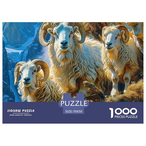 Nettes Schaf Puzzle 1000 Teile Für Erwachsene Und Kinder Lamm Muster Lernspiel Klassische Geschenk Wunderschönes Dekoration Clevere Rätsel 70x50cm/1000pcs Nettes Schaf Puzzle 1000 Teile Für Erwachsene Und Kinder Lamm Muster Lernspiel Klassische Geschenk Wunderschönes Dekoration Clevere Rätsel 70x50cm/1000pcs von QTIVARLEN