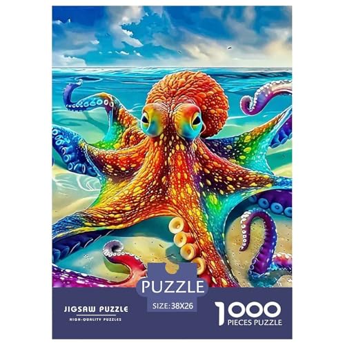Octopus Puzzle 1000 Teile Für Erwachsene Und Kinder Colorful Octopus Impossible Geschicklichkeitsspiel Pädagogisches Spielzeug Home Dekoration Clevere Rätsel 38x26cm/1000pcs Octopus Puzzle 1000 Teile Für Erwachsene Und Kinder Colorful Octopus Impossible Geschicklichkeitsspiel Pädagogisches Spielzeug Home Dekoration Clevere Rätsel 38x26cm/1000pcs von QTIVARLEN
