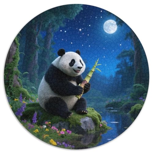 Panda Farbenfrohes Puzzle 1000 Stück in Bewährter Qualität Für Erwachsene Und Kinder Süße Tiere Herausforderndes Rätsel Geschenke Für Männer Pädagogisches Spielzeug 1000pcs (67.5x67.5cm) von QTIVARLEN