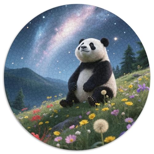 Panda Farbenfrohes Puzzle 1000 Stück in Bewährter Qualität Für Erwachsene Und Kinder Süße Tiere Puzzlespiele Für Die Ganze Familie Geschenke Für Männer Wanddekoration 1000pcs (67.5x67.5cm) von QTIVARLEN