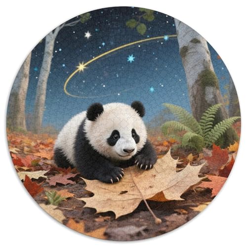 Panda Farbenfrohes Puzzle 1000 Teile in Bewährter Qualität Für Erwachsene Und Kinder Süße Tiere Geschicklichkeitsspiel Geschenke Für Frauen Home Dekoration 1000pcs (67.5x67.5cm) von QTIVARLEN