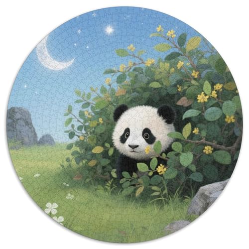 Panda Farbenfrohes Puzzle 1000 Teile in Bewährter Qualität Für Erwachsene Und Kinder Süße Tiere Geschicklichkeitsspiel Geschenke Für Frauen Home Dekoration 1000pcs (67.5x67.5cm) von QTIVARLEN